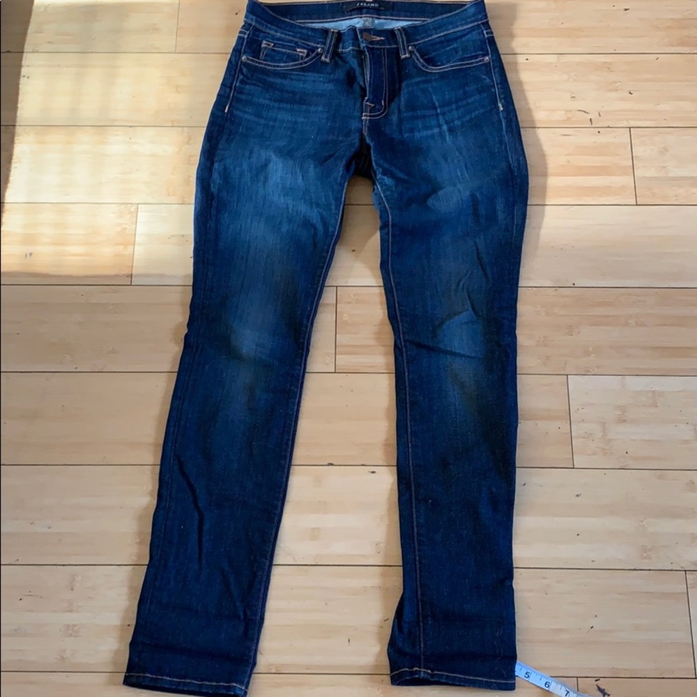 J Brand - dark vintage straight leg jeans